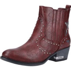 Botki w kolorze bordowym. Czerwone botki damskie Tom Tailor, Mustang, Bugatti, Camel Active, Lloyd, bez obcasa, na obcasie, bez zapięcia. W wyprzedaży za 219,95 zł.