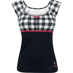 Bluzki damskie: Pussy Deluxe Evie Shirt Plaid Koszulka damska czarny/biały