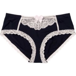 Figi "panty" bonprix czarno-ecru. Czarne panty damskie bonprix, w koronkowe wzory. Za 23,99 zł.