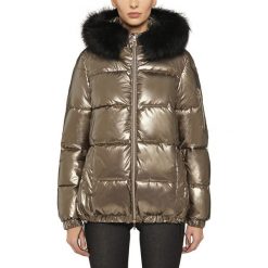 Geox Backsie Kurtka Złoty. Żółte kurtki damskie Geox, m, bez wzorów, z materiału. Za 1186,95 zł.