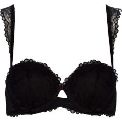 Biustonosz push-up "Lucia" w kolorze czarnym. Czarne biustonosze Lascana & Co., w koronkowe wzory, z koronki. W wyprzedaży za 64,95 zł.