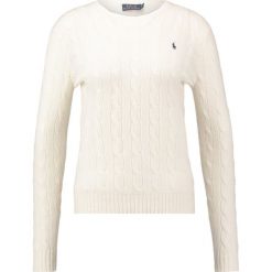 Polo Ralph Lauren JULIANNA Sweter cream. Brązowe swetry klasyczne damskie marki Polo Ralph Lauren, l, z wełny. Za 539,00 zł.