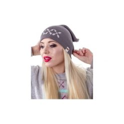 Czapki damskie: Czapka unisex typu beanie z haftem