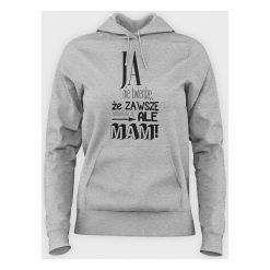 Bluza damska z kapturem Ja mam rację. Bluzy damskie MegaKoszulki, m, bez wzorów, bez rękawów, z kapturem. Za 84,90 zł.