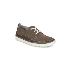 Buty Clarks GOSLER EDGE. Pomarańczowe trampki męskie Clarks, bez wzorów, bez zapięcia. Za 244,30 zł.