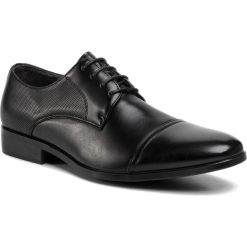 Półbuty OTTIMO - MF19081-1 Black. Czarne buty wizytowe męskie Ottimo, ze skóry ekologicznej, bez zapięcia. Za 99,99 zł.