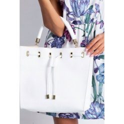 Torebka damska shopper bag skórzana Rovicky biała - biały. Białe torby damskie na zakupy ROVICKY, z jeansu, eleganckie, duże. Za 285,99 zł.