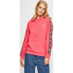 Fila - Bluza. Różowe bluzy damskie Fila, s, z aplikacjami, z bawełny, bez rękawów, z kapturem. W wyprzedaży za 219,90 zł.