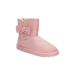 Buty zimowe damskie: Śniegowce Jezzi Botki emu z kokardą 7BT26-0089