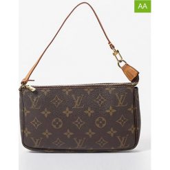 Torebki klasyczne damskie: Torebka „Accessory Pouch” w kolorze ciemnobrązowym – 21 x 13 x 3 cm