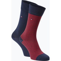 Tommy Hilfiger - Skarpety męskie pakowane po 2 szt., niebieski. Niebieskie skarpetki męskie marki TOMMY HILFIGER, w prążki. Za 59,95 zł.