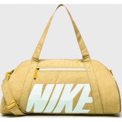 Nike - Torba sportowa. Żółte torebki damskie sportowe marki Nike, w paski, z poliesteru, sportowe, na ramię. Za 119,90 zł.