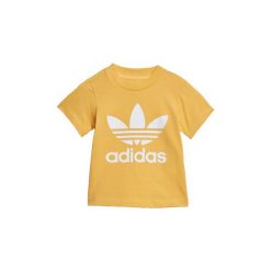 Koszulki polo z krótkim rękawem Dziecko adidas Koszulka Trefoil. Żółte t-shirty chłopięce Adidas, bez wzorów, z krótkim rękawem. Za 59,95 zł.