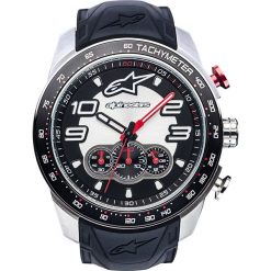 Zegarek TECH WATCH CHRONO pasek sylikonowy czarny ALPINESTARS kolor czarny/stalowy, rozmiar OS. Szare zegarki męskie Alpinestars, ze stali. Za 717,99 zł.