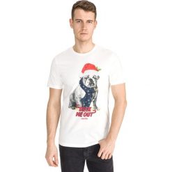 Jack & Jones Jingle Koszulka Biały. Białe podkoszulki męskie m, z nadrukiem, z bawełny. Za 56,95 zł.