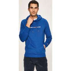 Tommy Jeans - Bluza. Niebieskie bluzy męskie Tommy Jeans, s, bez wzorów, z elastanu, z kapturem, bez rękawów, z kapturem. Za 449,90 zł.