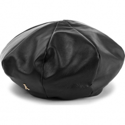 Czapka PATRIZIA PEPE - 2V8428/A483-K103 Nero. Czarne czapki zimowe damskie Patrizia Pepe, ze skóry. Za 889,00 zł.