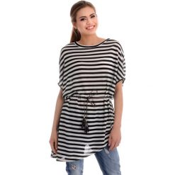 Bluzki damskie: Bluzka – tunika – 138-010 BI-NE