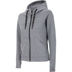 Bluza damska BLD246 - średni szary melanż. Szare bluzy damskie xl, melanż, z dzianiny. W wyprzedaży za 79,99 zł.