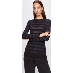 Trussardi Jeans - Sweter. Czarne swetry damskie Trussardi Jeans, s, bez wzorów, z poliesteru, bez rękawów, bez kaptura. W wyprzedaży za 359,90 zł.