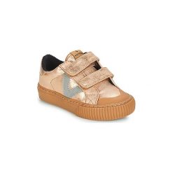 Buty Dziecko Victoria DEPORTIVO VELCRO METALIZAD. Różowe trampki dziewczęce Victoria, bez wzorów, bez zapięcia. Za 167,20 zł.