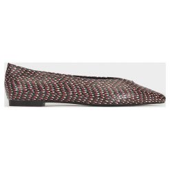 Parfois - Baleriny. Szare baleriny damskie Parfois, bez wzorów, z materiału, bez obcasa. Za 79,90 zł.