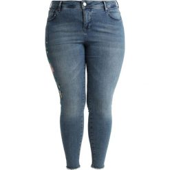 Boyfriendy damskie: Zizzi CROPPED AMY SUPER Jeansy Slim Fit light blue denim