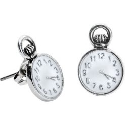 Kolczyki damskie: Alicja w Krainie Czarów Disney by Couture Kingdom – Alice im Wunderland Taschenuhr Kolczyki – Earpin standard