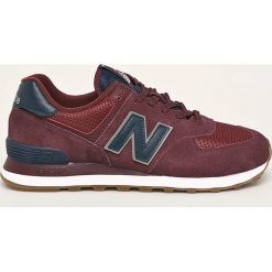 New Balance - Buty ML574SPQ. Brązowe sneakersy męskie New Balance, ze skóry, na sznurówki. Za 349,90 zł.