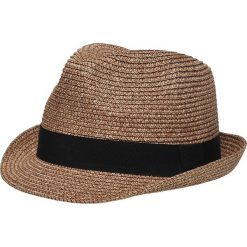 KAPELUSZ MĘSKI. Brązowe kapelusze męskie Top Secret, bez wzorów, eleganckie. W wyprzedaży za 29,99 zł.