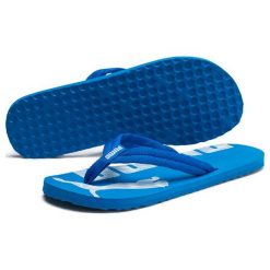 Puma Japonki Epic Flip v2 Indigo Bunting White 42. Niebieskie klapki męskie Puma, w paski. W wyprzedaży za 65,00 zł.