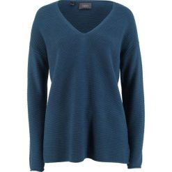 Sweter bonprix ciemnoniebieski. Niebieskie swetry klasyczne damskie bonprix. Za 37,99 zł.