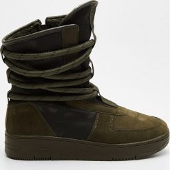 Buty zimowe damskie: Śniegowce - Khaki