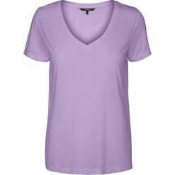 Vero Moda Koszulka damska Spicy V-neck Ss Top Color Lavendula (rozmiar XS). Koszulki damskie Vero Moda, xs, bez wzorów, ze skóry, bez kołnierzyka. W wyprzedaży za 21,00 zł.