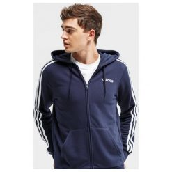 Adidas Bluza Rozpinana Z Kapturem E 3S Fz Ft , granatowy, rozmiar XXL. Niebieskie bluzy męskie Adidas, s, w paski, z bawełny, klasyczne, z kapturem, bez rękawów, z kapturem. W wyprzedaży za 199,99 zł.