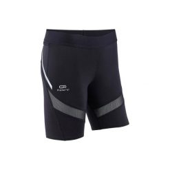 Legginsy do biegania krótkie KIPRUN SUPPORT damskie. Czarne legginsy damskie do biegania marki KALENJI, xl, z elastanu. Za 69,99 zł.