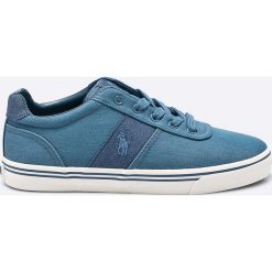 Polo Ralph Lauren - Tenisówki. Niebieskie trampki męskie marki Polo Ralph Lauren, z gumy, na sznurówki. W wyprzedaży za 199,90 zł.