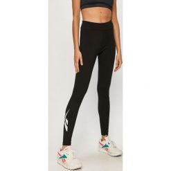 Reebok Classic - Legginsy. Czarne spodnie damskie Reebok Classic, s, z nadrukiem, z elastanu. Za 119,90 zł.