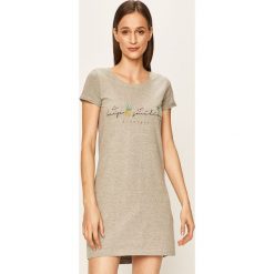 Henderson Ladies - Koszula nocna. Szare piżamy damskie Henderson Ladies, s, z nadrukiem, z elastanu, bez rękawów. Za 69,90 zł.