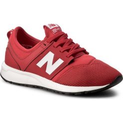 Sneakersy NEW BALANCE - KL247CCG Czerwony. Czerwone trampki chłopięce New Balance, z materiału, na sznurówki. W wyprzedaży za 199,00 zł.