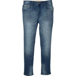 Dżinsy ze stretchem Slim Fit Straight bonprix niebieski "stone”. Niebieskie jeansy męskie bonprix, m, z aplikacjami, sportowe. Za 109,99 zł.
