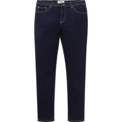 Dżinsy dresowe Regular Fit Tapered bonprix ciemnoniebieski "stone". Niebieskie jeansy męskie bonprix, m, bez wzorów. Za 134,99 zł.