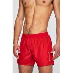 Emporio Armani - Kąpielówki. Niebieskie kąpielówki męskie Emporio Armani, s, z nadrukiem, z poliesteru. Za 259,90 zł.