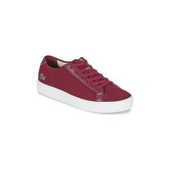Buty Lacoste L.12.12 117 2. Czerwone trampki i tenisówki damskie Lacoste, bez wzorów, bez zapięcia. Za 391,20 zł.