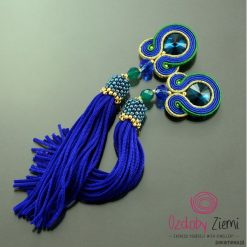 Kolczyki damskie: Kolczyki sutasz Navy Tassels