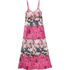 Sukienki dziewczęce: Sukienka bonprix różowy flamingo z nadrukiem