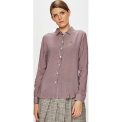 Lacoste - Koszula. Brązowe koszule body marki Lacoste, z wiskozy, klasyczne, z klasycznym kołnierzykiem. W wyprzedaży za 269,90 zł.
