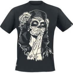 T-shirty męskie z nadrukiem: Liquorbrand Gipsy Rose T-Shirt czarny