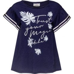 T-shirt DEHA EXPRESSION. Niebieskie bluzki damskie Deha, z nadrukiem, z bawełny, z okrągłym kołnierzem. Za 330,00 zł.