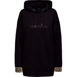 Bluza GOLDBERGH LORI. Czarne bluzy damskie Goldbergh, z nadrukiem, z dzianiny, z długim rękawem, długie, z kapturem. Za 660,00 zł.